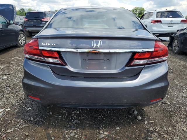 19XFB2F51EE002101 - 2014 HONDA CIVIC LX GRAY photo 6