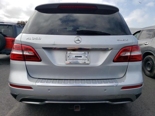4JGDA5HB5DA172571 - 2013 MERCEDES-BENZ ML 350 4MATIC SILVER photo 6