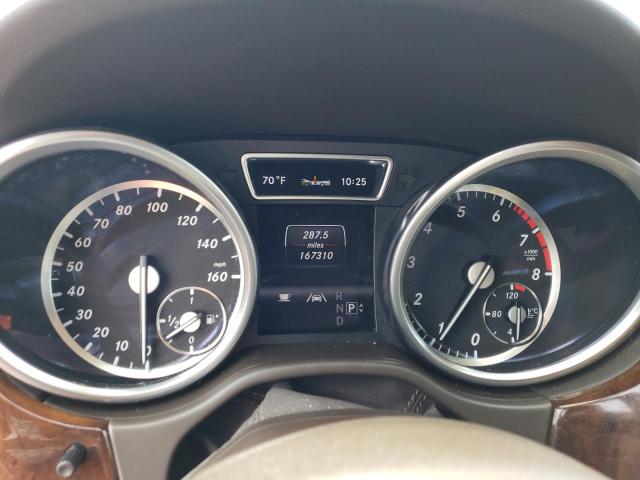 4JGDA5HB5DA172571 - 2013 MERCEDES-BENZ ML 350 4MATIC SILVER photo 9