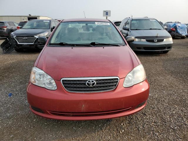 2T1BR32E57C728728 - 2007 TOYOTA COROLLA CE RED photo 5