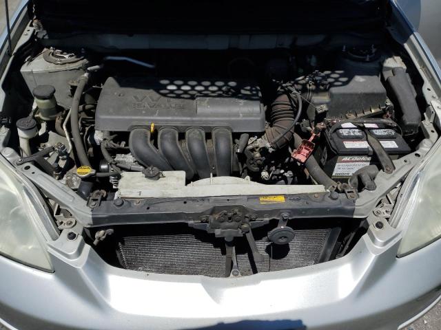 2T1KR32E34C200889 - 2004 TOYOTA COROLLA MA XR SILVER photo 11