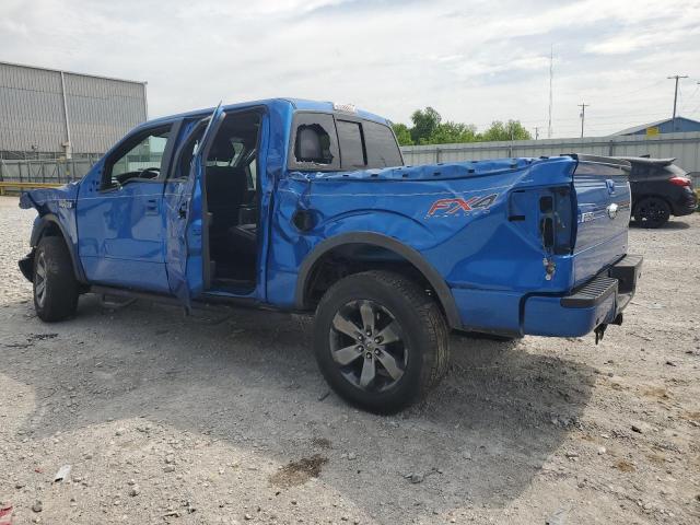 1FTFW1EF5EFB45616 - 2014 FORD F150 SUPERCREW BLUE photo 2