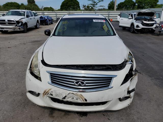 JN1CV6AP9BM501366 - 2011 INFINITI G37 BASE WHITE photo 5