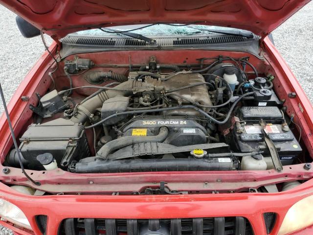 5TESN92N51Z794521 - 2001 TOYOTA TACOMA XTRACAB PRERUNNER RED photo 11