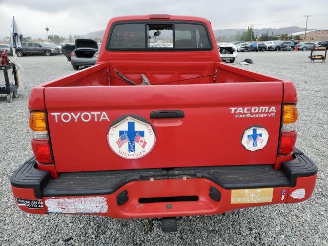 5TESN92N51Z794521 - 2001 TOYOTA TACOMA XTRACAB PRERUNNER წითელი ფოტო 6