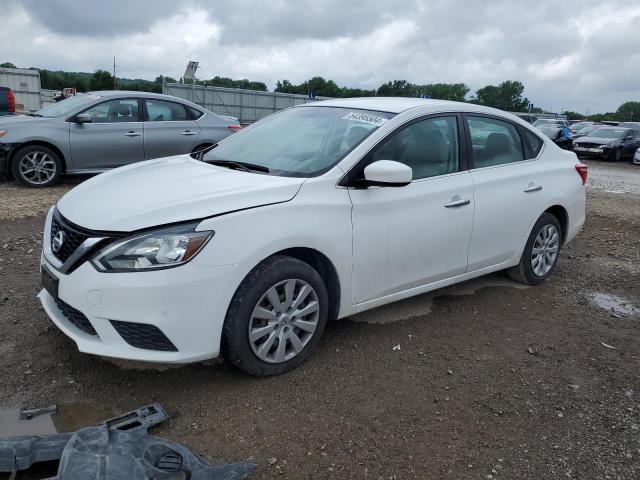 3N1AB7AP2HY259497 - 2017 NISSAN SENTRA S WHITE photo 1