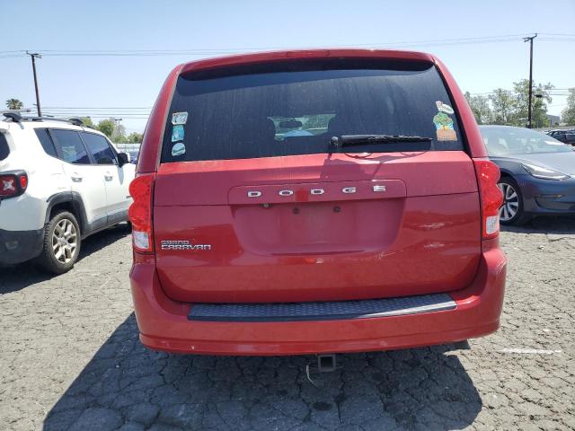 2C4RDGBG1GR196724 - 2016 DODGE GRAND CARA SE RED photo 6