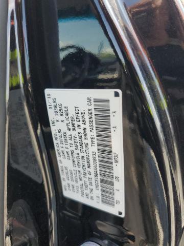 1HGCS1B84AA008633 - 2010 HONDA ACCORD EXL BLACK photo 12