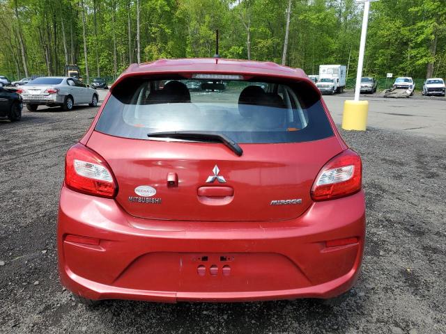 ML32A3HJ0JH000753 - 2018 MITSUBISHI MIRAGE ES RED photo 6