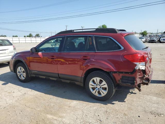 4S4BRCAC3D3293854 - 2013 SUBARU OUTBACK 2.5I RED photo 2