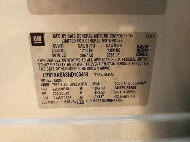 LRBFXASA8HD163449 - 2017 BUICK ENVISION PREFERRED 银色 照片 12