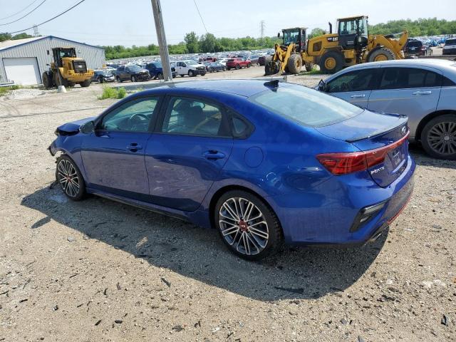 3KPF44AC0ME390755 - 2021 KIA FORTE GT BLUE photo 2