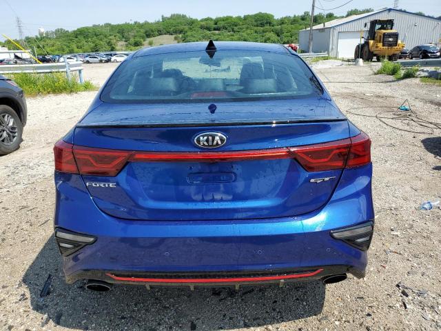 3KPF44AC0ME390755 - 2021 KIA FORTE GT BLUE photo 6