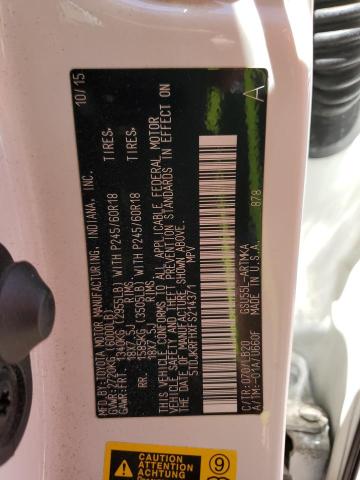 5TDJKRFHXFS214371 - 2015 TOYOTA HIGHLANDER XLE 白色 照片 12