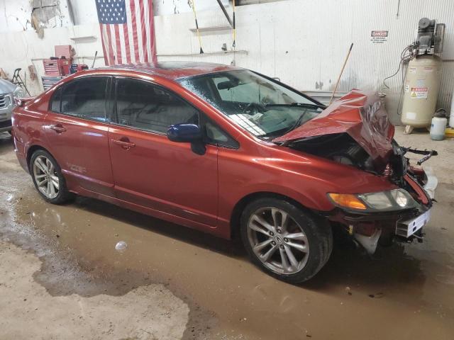 2HGFA55567H702775 - 2007 HONDA CIVIC SI MAROON photo 4