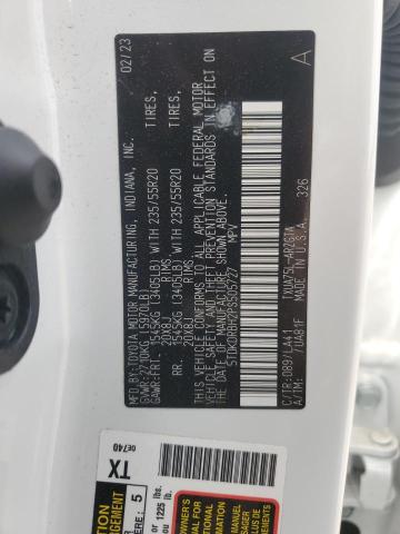 5TDKDRBH2PS505727 - 2023 TOYOTA HIGHLANDER L 白色 照片 13