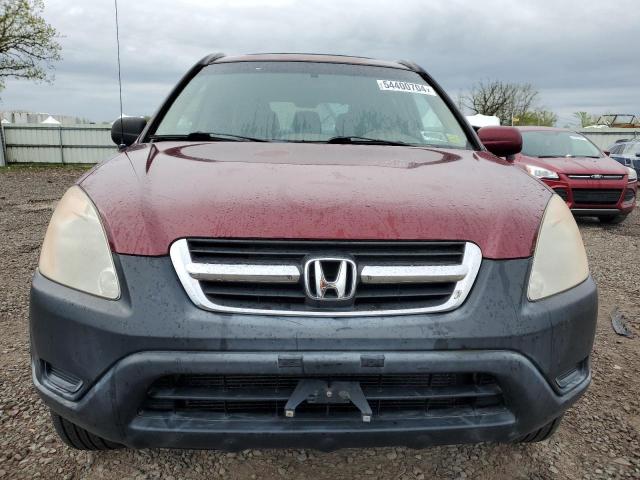 JHLRD78803C006496 - 2003 HONDA CR-V EX BURGUNDY photo 5