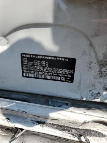3MW5R7J00N8C54823 - 2022 BMW 330XI 白色 照片 12
