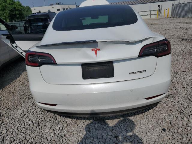 5YJ3E1EB1MF856168 - 2021 TESLA MODEL 3 WHITE photo 6