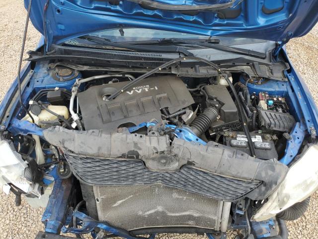 2T1BU4EE6AC219819 - 2010 TOYOTA COROLLA BASE BLUE photo 11