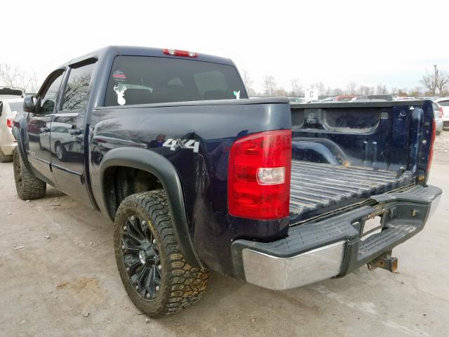 2GCEK13M071575329 - 2007 CHEVROLET SILVERADO K1500 CREW CAB BLUE photo 3