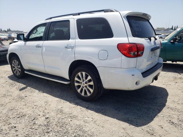 5TDJY5G12FS124270 - 2015 TOYOTA SEQUOIA LIMITED WHITE photo 2