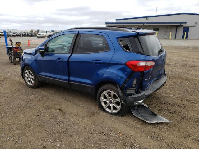 MAJ6P1UL4JC162736 - 2018 FORD ECOSPORT SE Niebieski zdjęcie 2