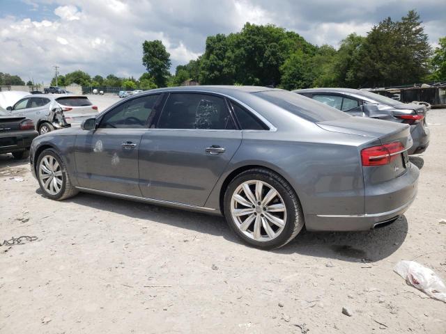 WAU34AFD5GN009630 - 2016 AUDI A8 L QUATTRO BLUE photo 2