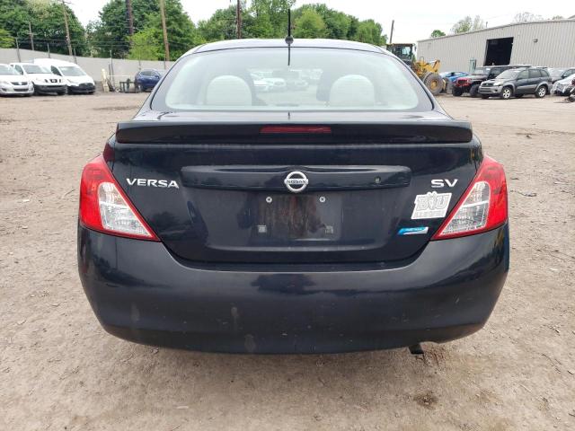 3N1CN7AP7EL803291 - 2014 NISSAN VERSA S BLACK photo 6