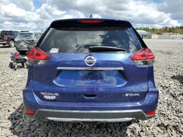 5N1AT2MV6HC836804 - 2017 NISSAN ROGUE SV BLUE photo 6