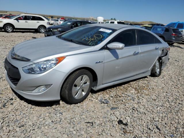 KMHEC4A43FA133615 - 2015 HYUNDAI SONATA HYBRID SILVER photo 1