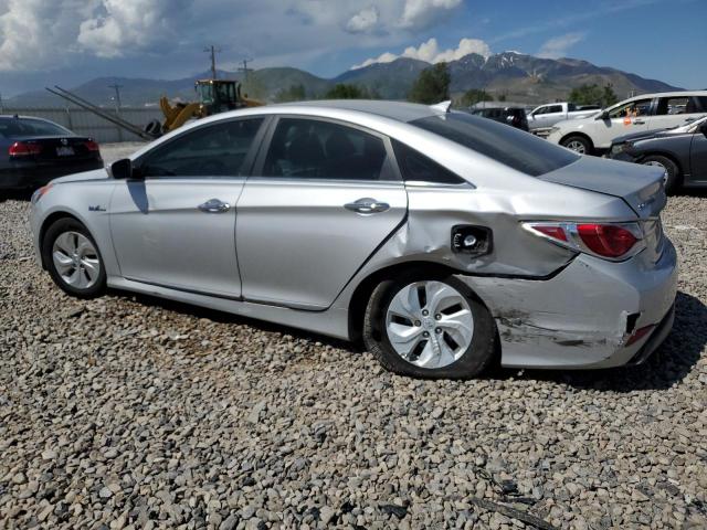 KMHEC4A43FA133615 - 2015 HYUNDAI SONATA HYBRID SILVER photo 2