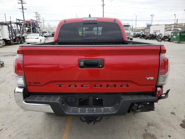 3TMCZ5AN1PM570820 - 2023 TOYOTA TACOMA DOUBLE CAB RED photo 6