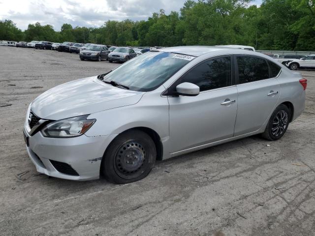 3N1AB7AP7HY332265 - 2017 NISSAN SENTRA S SILVER photo 1