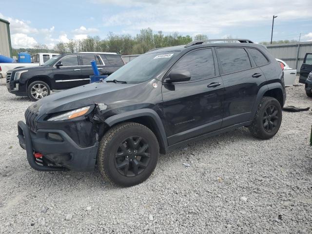 1C4PJMBB8GW203534 - 2016 JEEP CHEROKEE TRAILHAWK BLACK photo 1