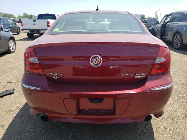 2G4WN58C481127563 - 2008 BUICK LACROSSE SUPER SERIES RED photo 6