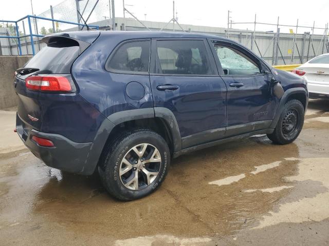 1C4PJMBS3FW785704 - 2015 JEEP CHEROKEE TRAILHAWK BLUE photo 3