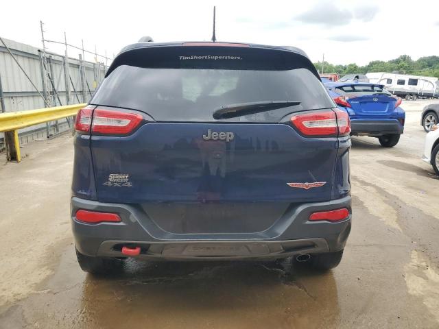 1C4PJMBS3FW785704 - 2015 JEEP CHEROKEE TRAILHAWK BLUE photo 6