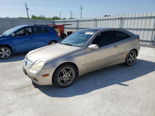 WDBRN40J04A601125 - 2004 MERCEDES-BENZ C 230K SPORT COUPE BEIGE photo 1