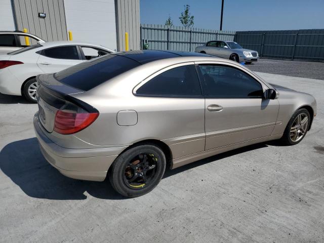 WDBRN40J04A601125 - 2004 MERCEDES-BENZ C 230K SPORT COUPE BEIGE photo 3