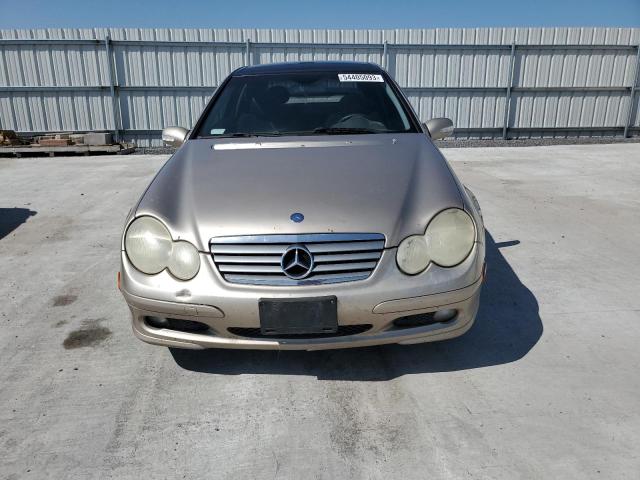 WDBRN40J04A601125 - 2004 MERCEDES-BENZ C 230K SPORT COUPE BEIGE photo 5