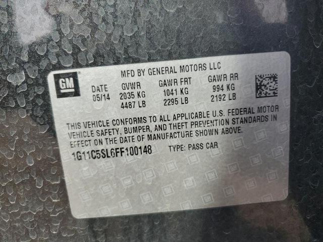 1G11C5SL6FF100148 - 2015 CHEVROLET MALIBU 1LT 石墨色 照片 12