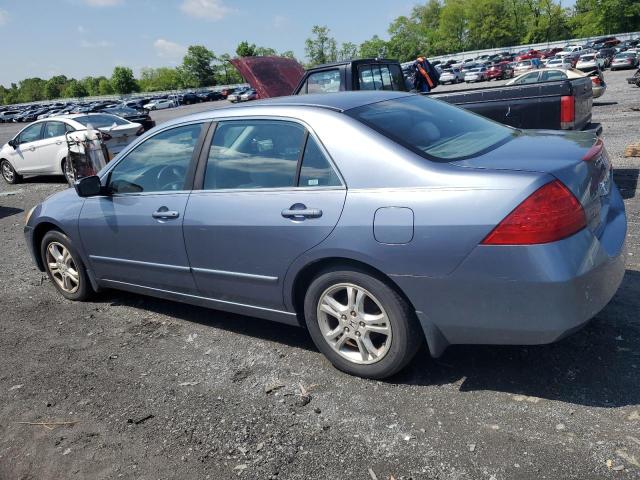 1HGCM56747A165879 - 2007 HONDA ACCORD EX BLUE photo 2