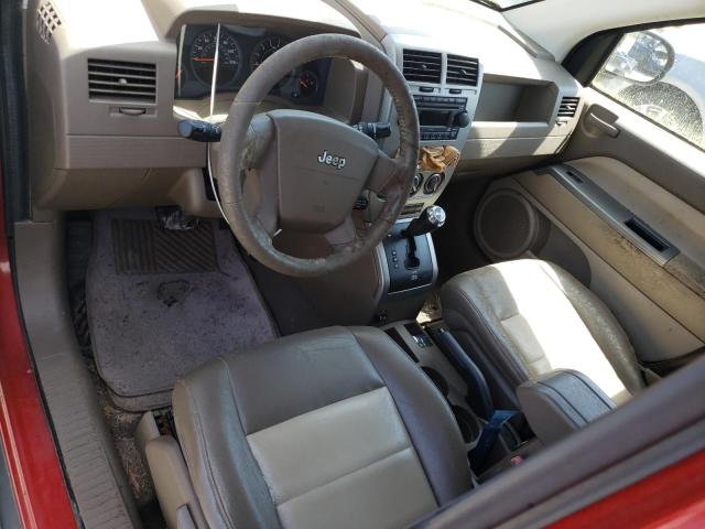 1J8FF57W77D581833 - 2007 JEEP COMPASS LIMITED RED photo 8