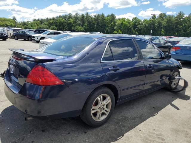 1HGCM56766A111000 - 2006 HONDA ACCORD EX BLUE photo 3