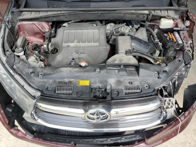 5TDJKRFH2GS331928 - 2016 TOYOTA HIGHLANDER XLE MAROON photo 12