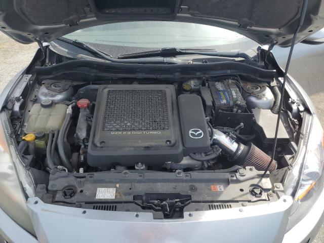 JM1BL1K43B1365422 - 2011 MAZDA SPEED 3 GRAY photo 11