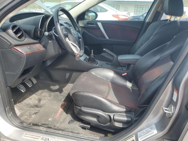 JM1BL1K43B1365422 - 2011 MAZDA SPEED 3 GRAY photo 7