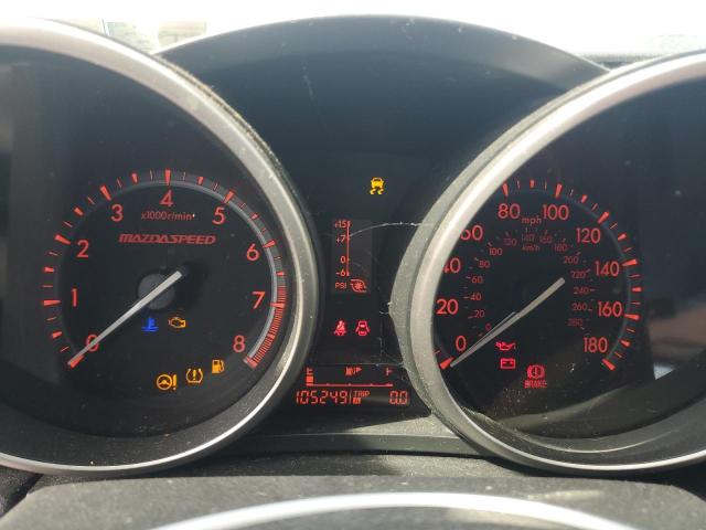 JM1BL1K43B1365422 - 2011 MAZDA SPEED 3 GRAY photo 9