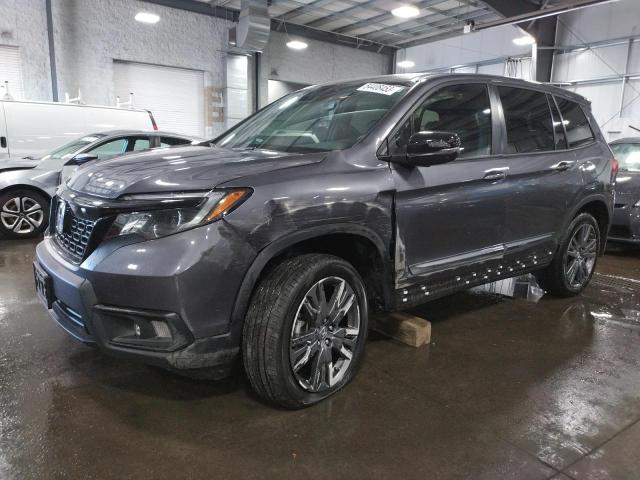 5FNYF8H5XMB021767 - 2021 HONDA PASSPORT EXL GRAY photo 1